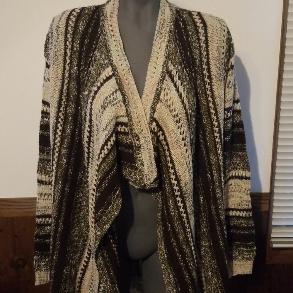 Absolutely Famous Striped Flyaway Sweater